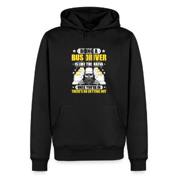 Busfahrer Bus Driver Busman Schulbusfahrer - Männer Premium Bio Hoodie - Schwarz - Vorne - Nico (187cm)