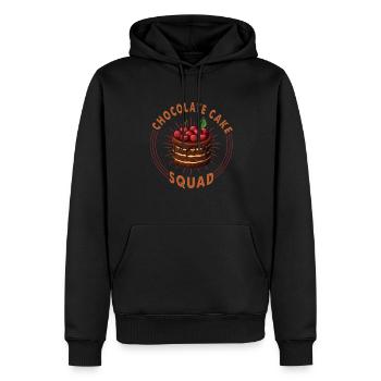 Chocolate Cake Squad pour cuire ou cuire au four - Sweat à capuche Premium bio Homme - noir - Devant - Nico (187cm)