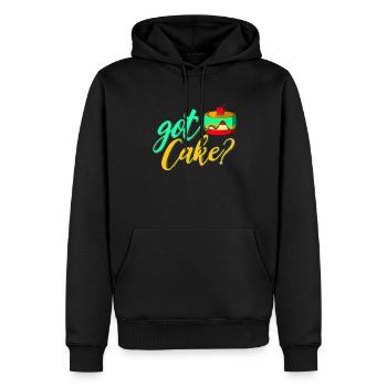 Vous avez du gâteau? Pour les boulangers ou les amateurs de pâtisserie - Sweat à capuche Premium bio Homme - noir - Devant - Nico (187cm)
