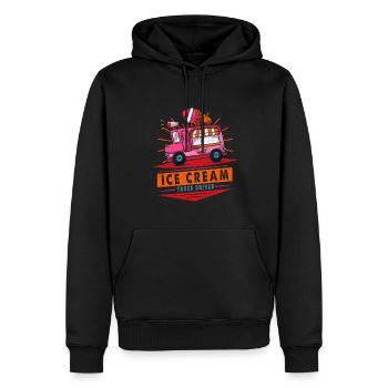 Eiswagenfahrer Für Gefrorenen Süßen Fan - Männer Premium Bio Hoodie - Schwarz - Vorne - Nico (187cm)