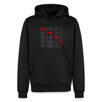 Du Cone Machst Es! Für Frozen Sweet Fan - Männer Premium Bio Hoodie - Schwarz - Vorne - Nico (187cm)