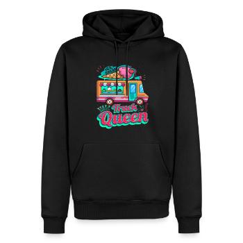 Eiswagen-königin Für Gefrorenen Süßen Fan - Männer Premium Bio Hoodie - Schwarz - Vorne - Nico (187cm)