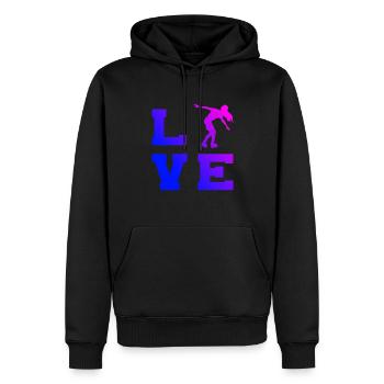 Roller Skating Roller Skating Roller Skate - Men’s Premium Organic Hoodie - black - Front - Nico (187cm)