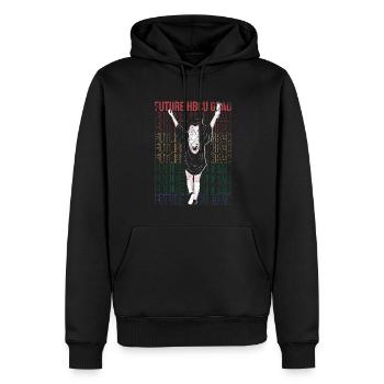 Futur diplômé Hbcu Pour Fier - Sweat à capuche Premium bio Homme - noir - Devant - Nico (187cm)