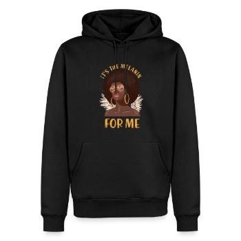 Es Ist Das Melanin Für Mich Für Den Stolzen - Männer Premium Bio Hoodie - Schwarz - Vorne - Nico (187cm)