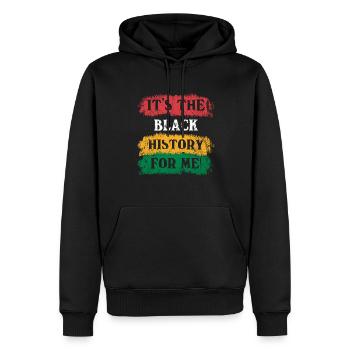 C’est l’histoire noire pour moi pour Pride - Sweat à capuche Premium bio Homme - noir - Devant - Nico (187cm)