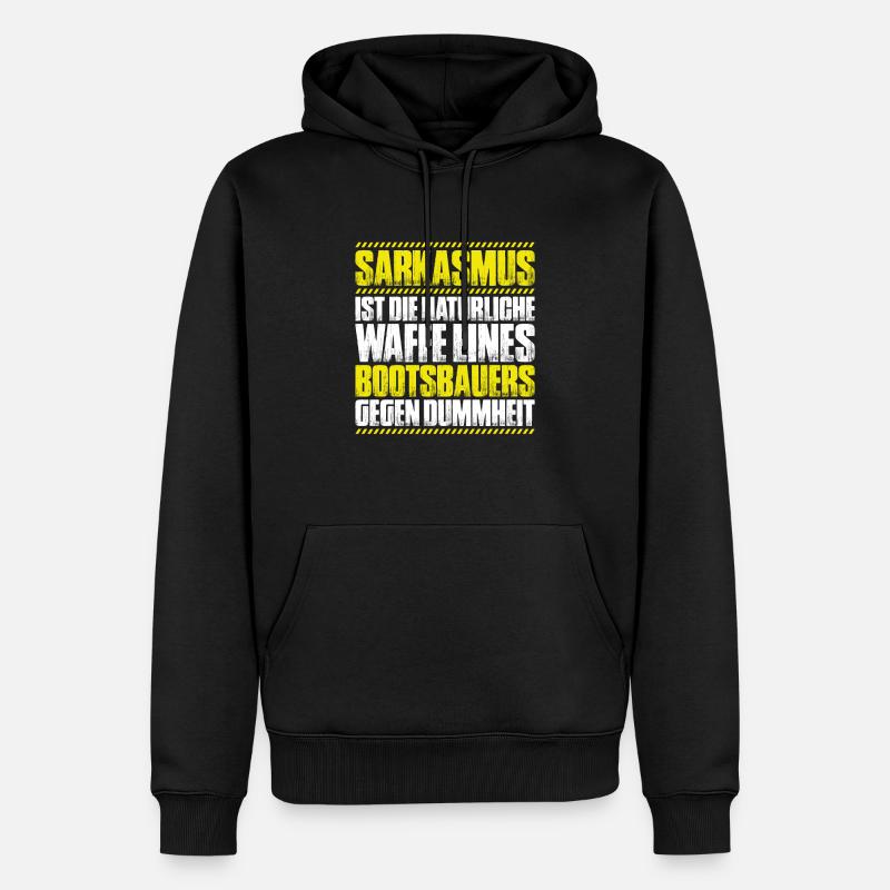 Bootsbauer Bootsbau Schiffbauer Schiffbau Boote - Männer Premium Bio Hoodie - Schwarz
