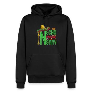 Nacho, Durchschnittliches Kindermädchen Für - Männer Premium Bio Hoodie - Schwarz - Vorne - Nico (187cm)