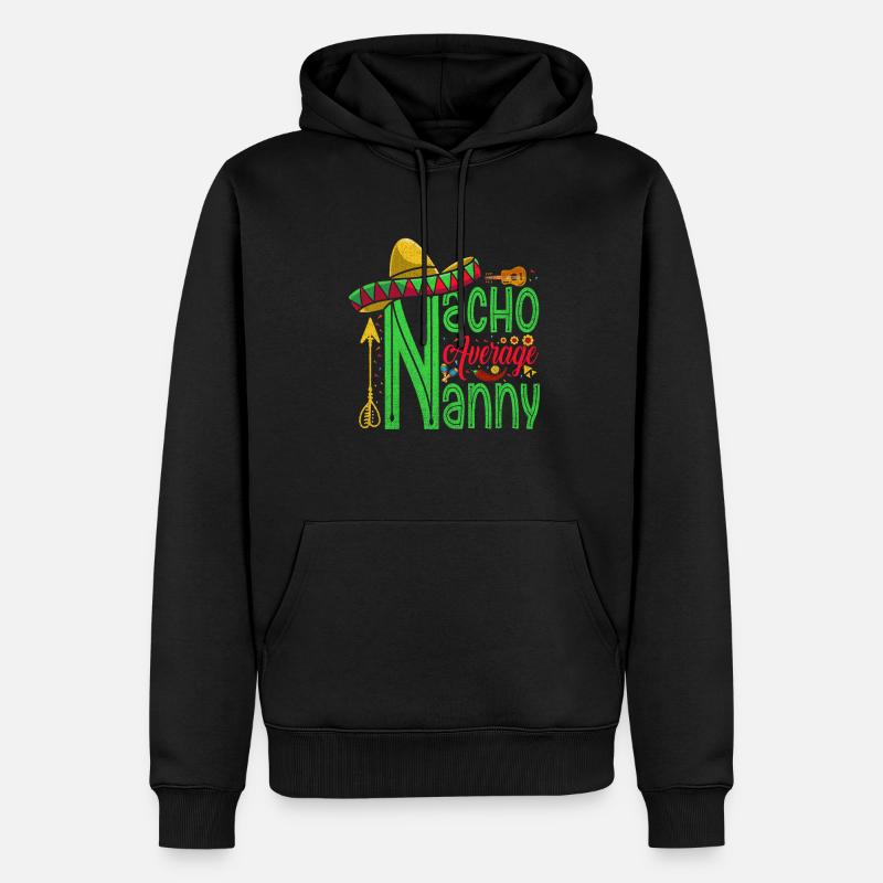 Nacho, nounou moyenne pour - Sweat à capuche Premium bio Homme - noir