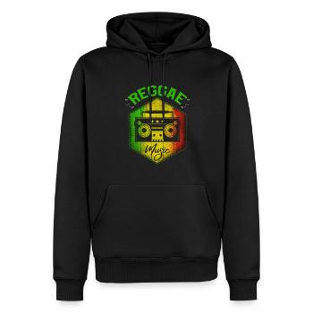 Reggae Music Reggae Style Design Für Reggae-musik - Männer Premium Bio Hoodie - Schwarz - Vorne - Nico (187cm)