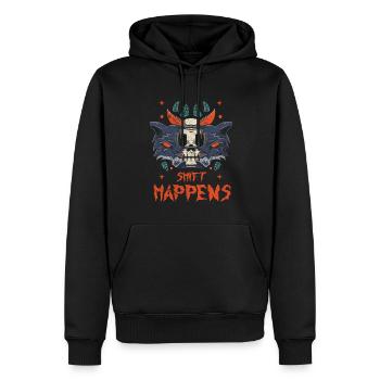 Shift Happens Design For Werewolf Movies And - Men’s Premium Organic Hoodie - black - Front - Nico (187cm)