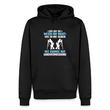 Vermessungstechniker Vermesser Land Surveyor - Männer Premium Bio Hoodie - Schwarz - Vorne - Nico (187cm)