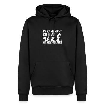 Vermessungstechniker Vermesser Land Surveyor - Männer Premium Bio Hoodie - Schwarz - Vorne - Nico (187cm)