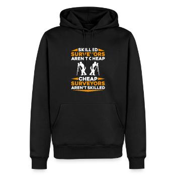 Vermessungstechniker Vermesser Arpenteur-géomètre - Sweat à capuche Premium bio Homme - noir - Devant - Nico (187cm)