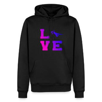 Fußballerin Torwart Fußballer Fussball Fußballspie - Männer Premium Bio Hoodie - Schwarz - Vorne - Nico (187cm)