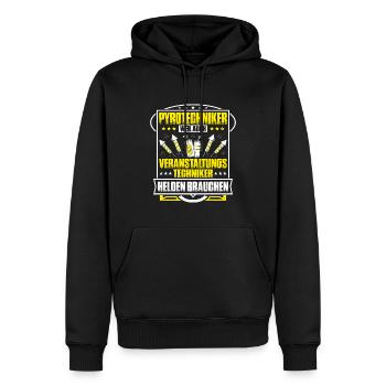 Pyrotechniker Feuerwerk Pyrotechnik Pyrotechnician - Männer Premium Bio Hoodie - Schwarz - Vorne - Nico (187cm)