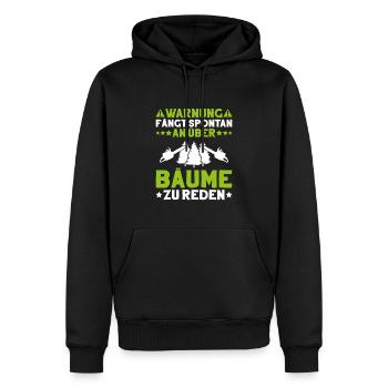 Forstwirt Forstwirtschaft Waldfacharbeiter Wald - Männer Premium Bio Hoodie - Schwarz - Vorne - Nico (187cm)