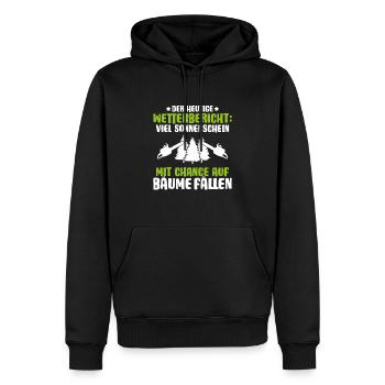 Forstwirt Forstwirtschaft Waldfacharbeiter Wald - Männer Premium Bio Hoodie - Schwarz - Vorne - Nico (187cm)