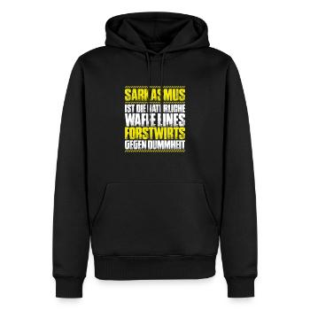 Forstwirt Forstwirtschaft Waldfacharbeiter Wald - Männer Premium Bio Hoodie - Schwarz - Vorne - Nico (187cm)