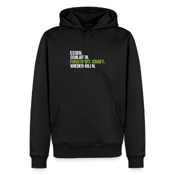 Forstwirt Forstwirtschaft Waldfacharbeiter Wald - Männer Premium Bio Hoodie - Schwarz - Vorne - Nico (187cm)