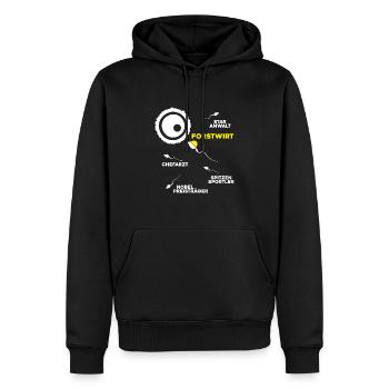 Forstwirt Forstwirtschaft Waldfacharbeiter Wald - Männer Premium Bio Hoodie - Schwarz - Vorne - Nico (187cm)