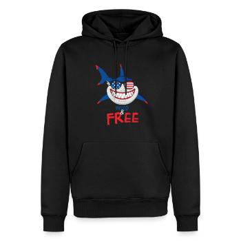 Wildes Und Freies Design Für Den - Männer Premium Bio Hoodie - Schwarz - Vorne - Nico (187cm)