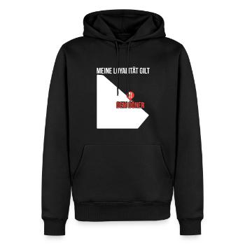 Meine Loyalität Gilt Dem Döner Döner Kebab Geschen - Männer Premium Bio Hoodie - Schwarz - Vorne - Nico (187cm)