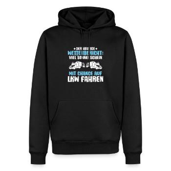 LKW-Fahrer Fernfahrer Berufskraftfahrer Trucker - Männer Premium Bio Hoodie - Schwarz - Vorne - Nico (187cm)