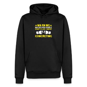 Betonbauer Stahlbetonbauer Concrete Worker - Männer Premium Bio Hoodie - Schwarz - Vorne - Nico (187cm)