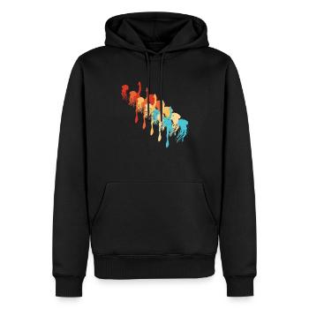 Scuba Diver Diving Diver Plongeurs en apnée - Sweat à capuche Premium bio Homme - noir - Devant - Nico (187cm)