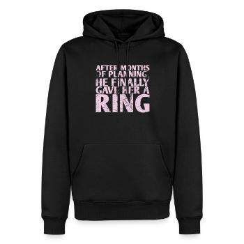 Nach Monaten Der Planung Hat Er Endlich Die Braut - Männer Premium Bio Hoodie - Schwarz - Vorne - Nico (187cm)