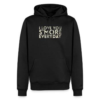 I Love You More Everyday Marriage Design For - Men’s Premium Organic Hoodie - black - Front - Nico (187cm)
