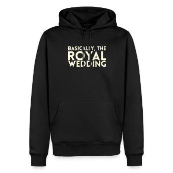 Basically the design for the royal - Men’s Premium Organic Hoodie - black - Front - Nico (187cm)