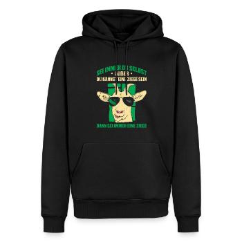 Sei Immer Du Selbst Außer Du Kannst Eine Ziege Sei - Männer Premium Bio Hoodie - Schwarz - Vorne - Nico (187cm)