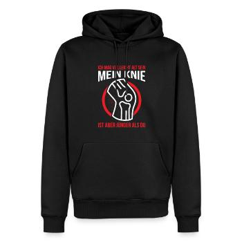 Ich Mag Vielleicht Alt sein Mein Knie Ist Aber Jün - Männer Premium Bio Hoodie - Schwarz - Vorne - Nico (187cm)