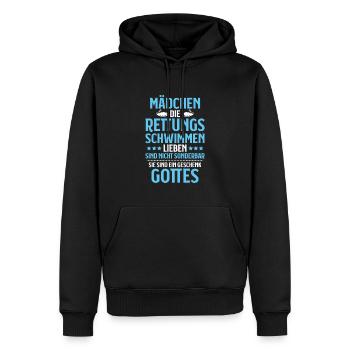 Rettungsschwimmer Wasserrettung Lifesaver - Männer Premium Bio Hoodie - Schwarz - Vorne - Nico (187cm)