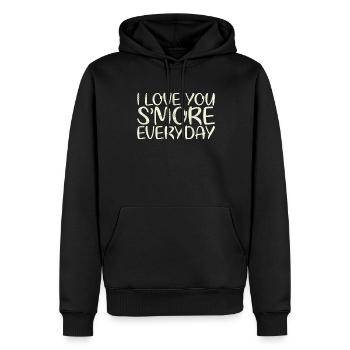 I Love You More Everyday Marriage Design For - Men’s Premium Organic Hoodie - black - Front - Nico (187cm)