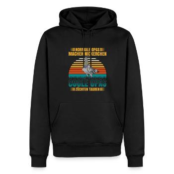 Normale Opas Machen Nickerchen Coole Opas Züchten - Männer Premium Bio Hoodie - Schwarz - Vorne - Nico (187cm)