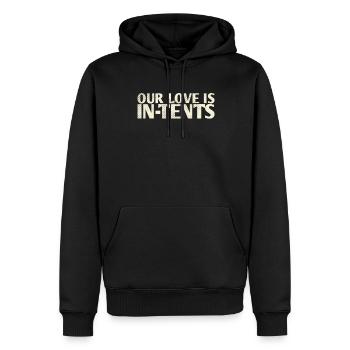 Our Love Is In-tents Hochzeitsdesign Für Die Braut - Männer Premium Bio Hoodie - Schwarz - Vorne - Nico (187cm)
