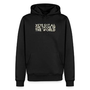 Wir Haben Den Ganzen Thymian Der Welt Für Die - Männer Premium Bio Hoodie - Schwarz - Vorne - Nico (187cm)