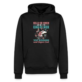Kellnerinnen Sind Wie Einhörner Total Bezaubernd U - Männer Premium Bio Hoodie - Schwarz - Vorne - Nico (187cm)