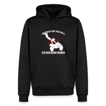 Ich Hab Die Schnauze Voll! Ich Geh Quad Fahren - Männer Premium Bio Hoodie - Schwarz - Vorne - Nico (187cm)