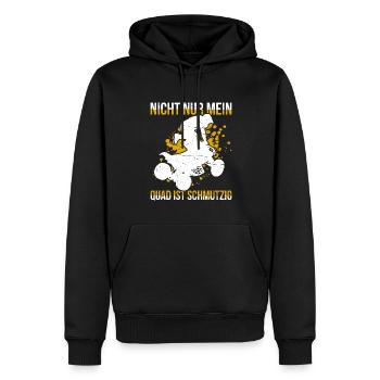 Nicht Nur Mein Quad Ist Schmutzig - Männer Premium Bio Hoodie - Schwarz - Vorne - Nico (187cm)