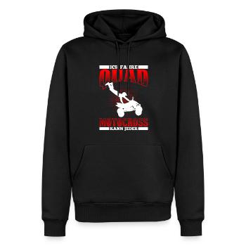 Ich Fahre Quad Motocross Kann Jeder - Männer Premium Bio Hoodie - Schwarz - Vorne - Nico (187cm)