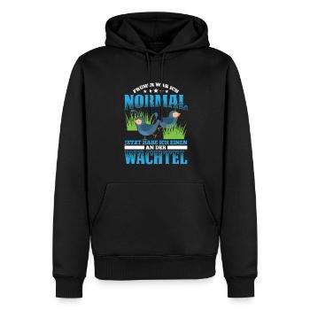 Früher War Ich Normal Jetzt Habe Ich Einen An Der - Männer Premium Bio Hoodie - Schwarz - Vorne - Nico (187cm)