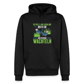 So Viele Menschen auf Der Erde Und So Wenige Wacht - Männer Premium Bio Hoodie - Schwarz - Vorne - Nico (187cm)