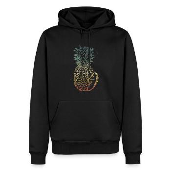 Ananas-design Für Strandliebhaber Ananas - Männer Premium Bio Hoodie - Schwarz - Vorne - Nico (187cm)