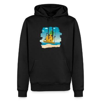 Ananas-schaukel-design Für Strandliebhaber Ananas - Männer Premium Bio Hoodie - Schwarz - Vorne - Nico (187cm)