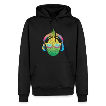 Ananas-design Für Strandliebhaber Ananas - Männer Premium Bio Hoodie - Schwarz - Vorne - Nico (187cm)