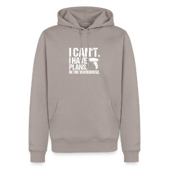 Fachkraft für Lagerlogistik Warehouse Worker Lager - Männer Premium Bio Hoodie - Taupe - Vorne - Nico (187cm)
